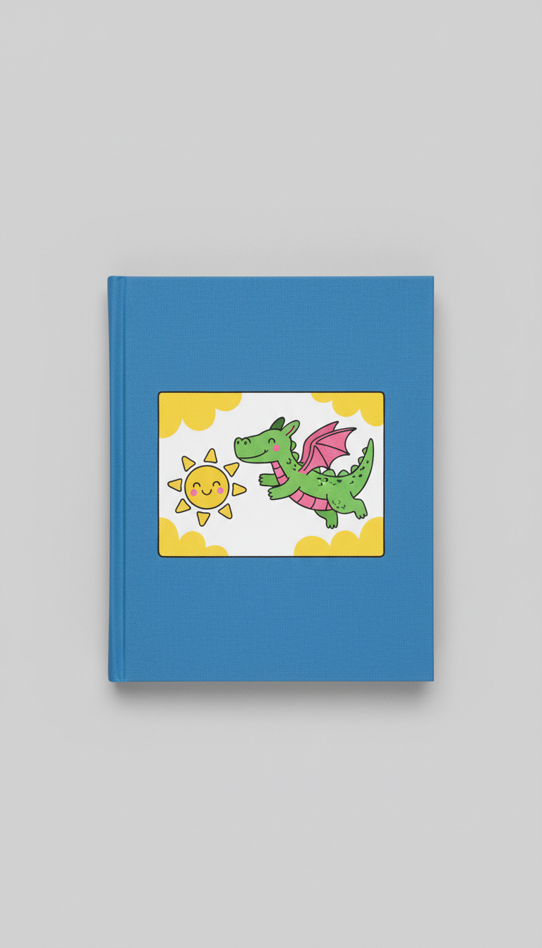 Libro ilustrado azul juguetón
